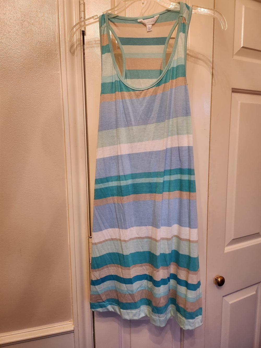 Charming Charlie Multi-Stripe Pastel Tank Dress